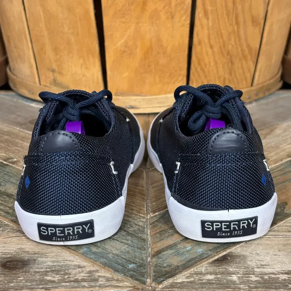 Sperry Bodie Navy Knit Textile Washable Comfort Sneakers Boys Size 3